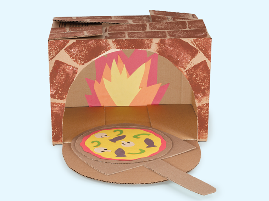 Four à pizza en carton - Jeux de role