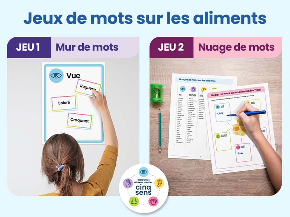 Jeu: enrichir le vocabulaire avec les aliments