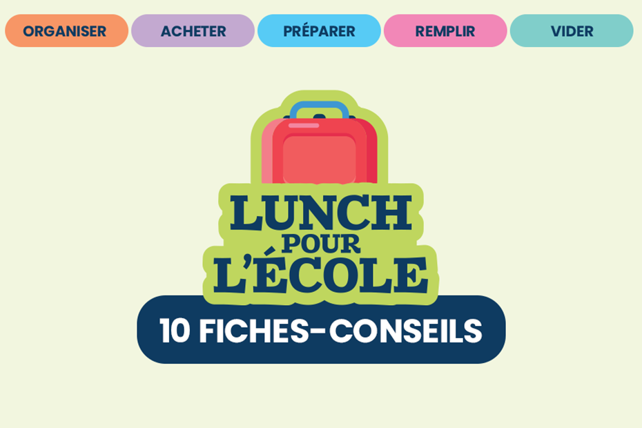 Lunch pour l'école 10 fiches conseils