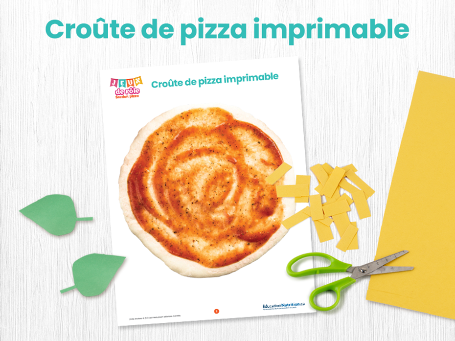 Croûte de pizza imprimable - Jeux de role